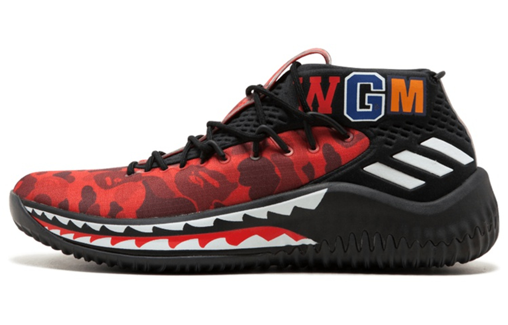 Dame 4 A Bathing Ape x Dame 4 Adidas "Red Camo"