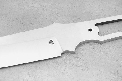 Клинок для ножа, модель "Акула" из стали Х12МФ 60-61HRC