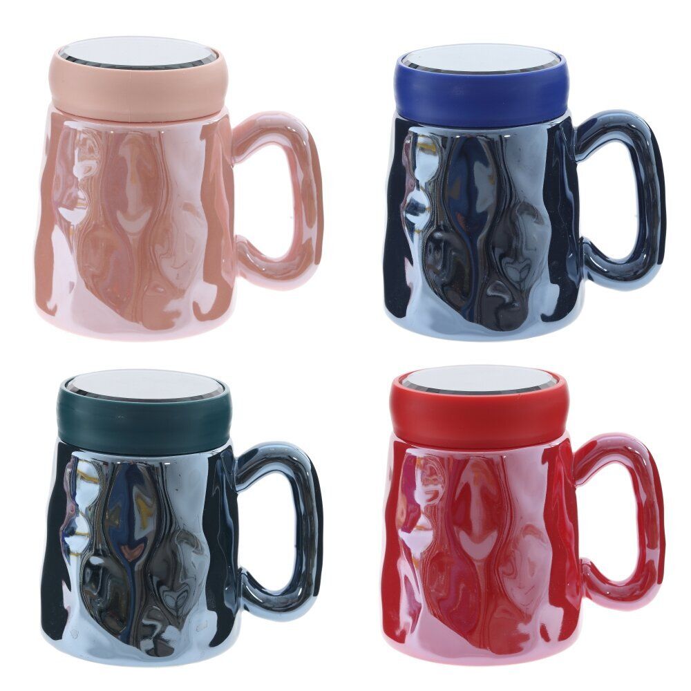 GAEM Кружка с крышкой, 350 мл, L13 W9 H11,5 см, 4в.