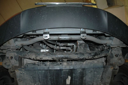 Защита радиатора (2,5 мм, сталь) для SsangYong Actyon New (Korando) 2011-2019 (V = 2.0d MT/AT; 2.0 MT) Sheriff.29.2272