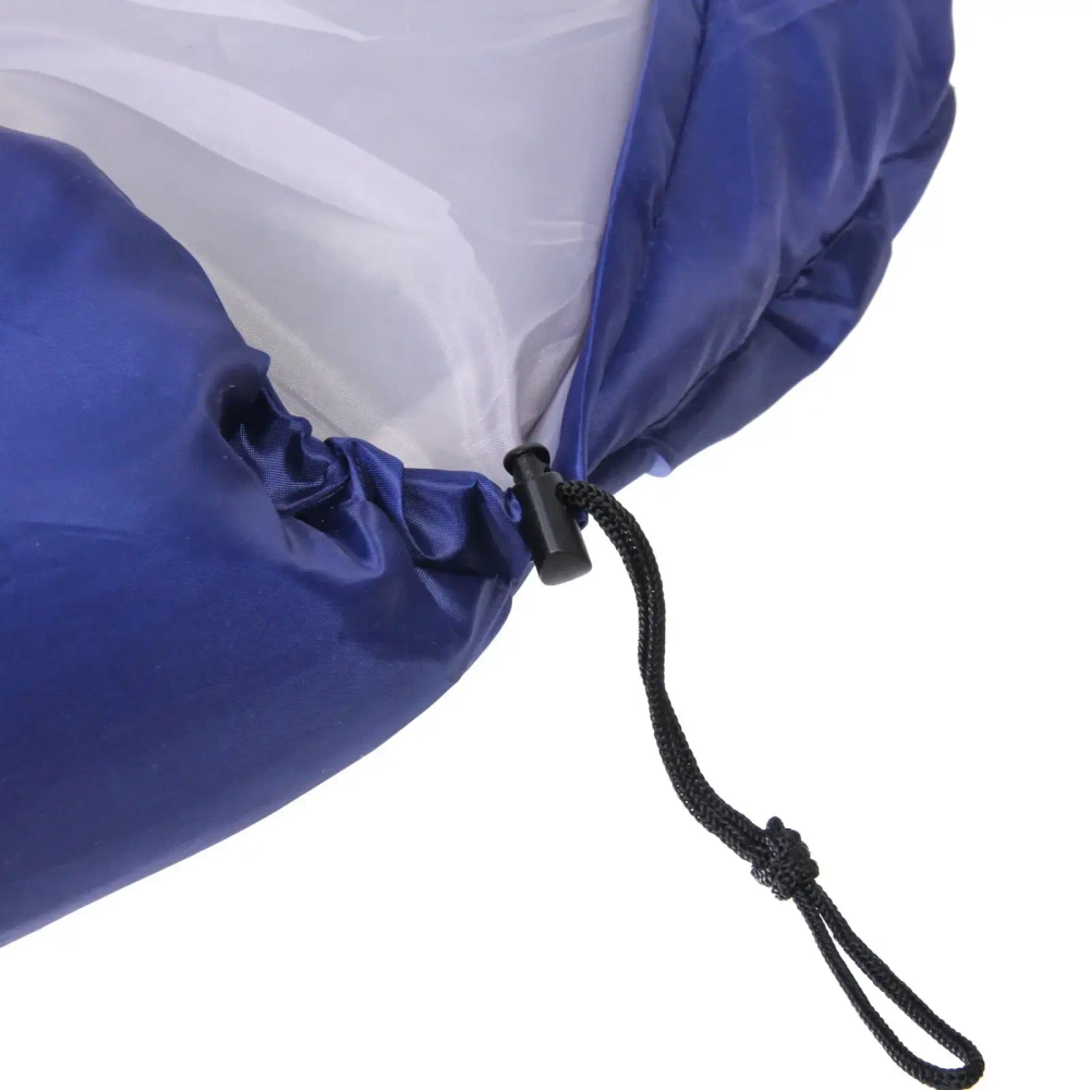 Спальник одеяло с капюшоном 210*75см 2400гр синий -5С