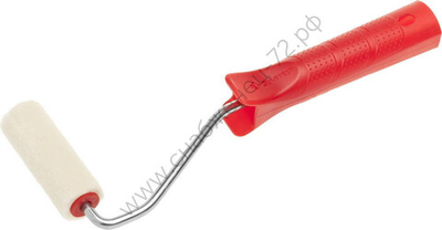 ЗУБР ВЕЛЮР 70 мм, ворс 4мм, 100% шерсть, Малярный валик с ручкой, ЭКСПЕРТ (03536-07)