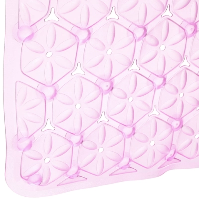 Коврик в ванну 67х37"Эллада» розовый