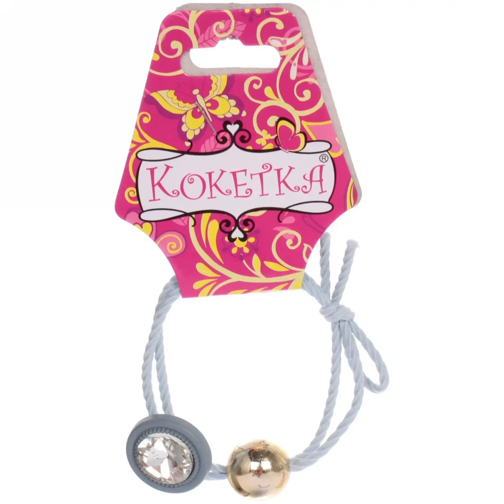 Резинка для волос 1шт «Кокетка - Krasa Kiki», микс 5 цветов, d-5.5см