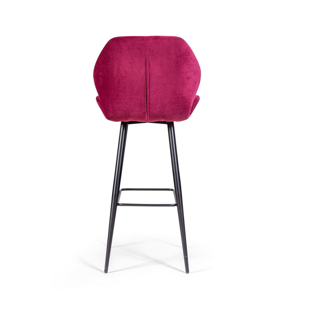 Стул барный Crystal, бархат винно-красный 16