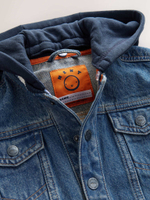 Куртка джинсовая с капюшоном для мальчика Next Q61-744, Темно-синий