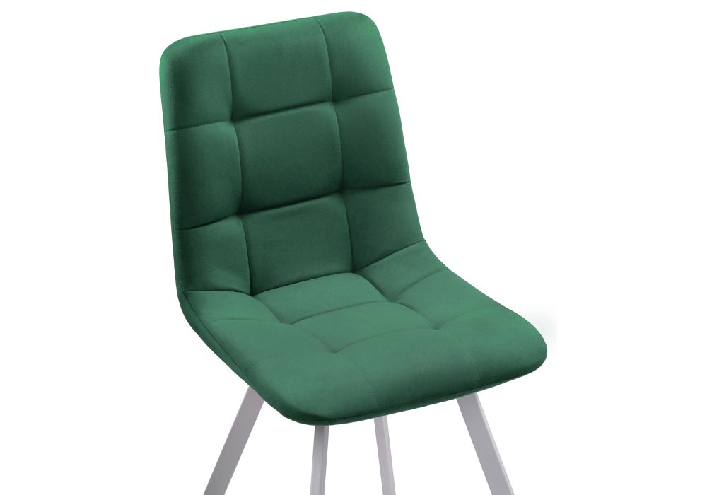 Стул на металлокаркасе Чилли белый / зеленый