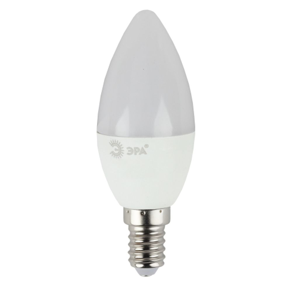Лампа светодиодная ЭРА STD LED B35-9W-840-E14 9Вт свеча нейтральный белый свeт Е14 | Лампы cветодиодные Свеча (B/C)