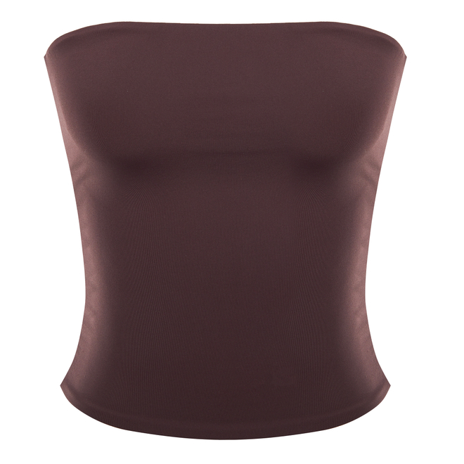 Strapless top — Eggplant