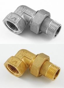 Разъёмные соединения угловые Tiemme НР/ВР с уплотнительным кольцом