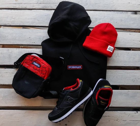 Сумка ТАЙНА через плечо крас.-чер./вопросы