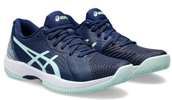 Женские теннисные кроссовки Asics Solution Swift FF Clay - blue expanse/pale blue