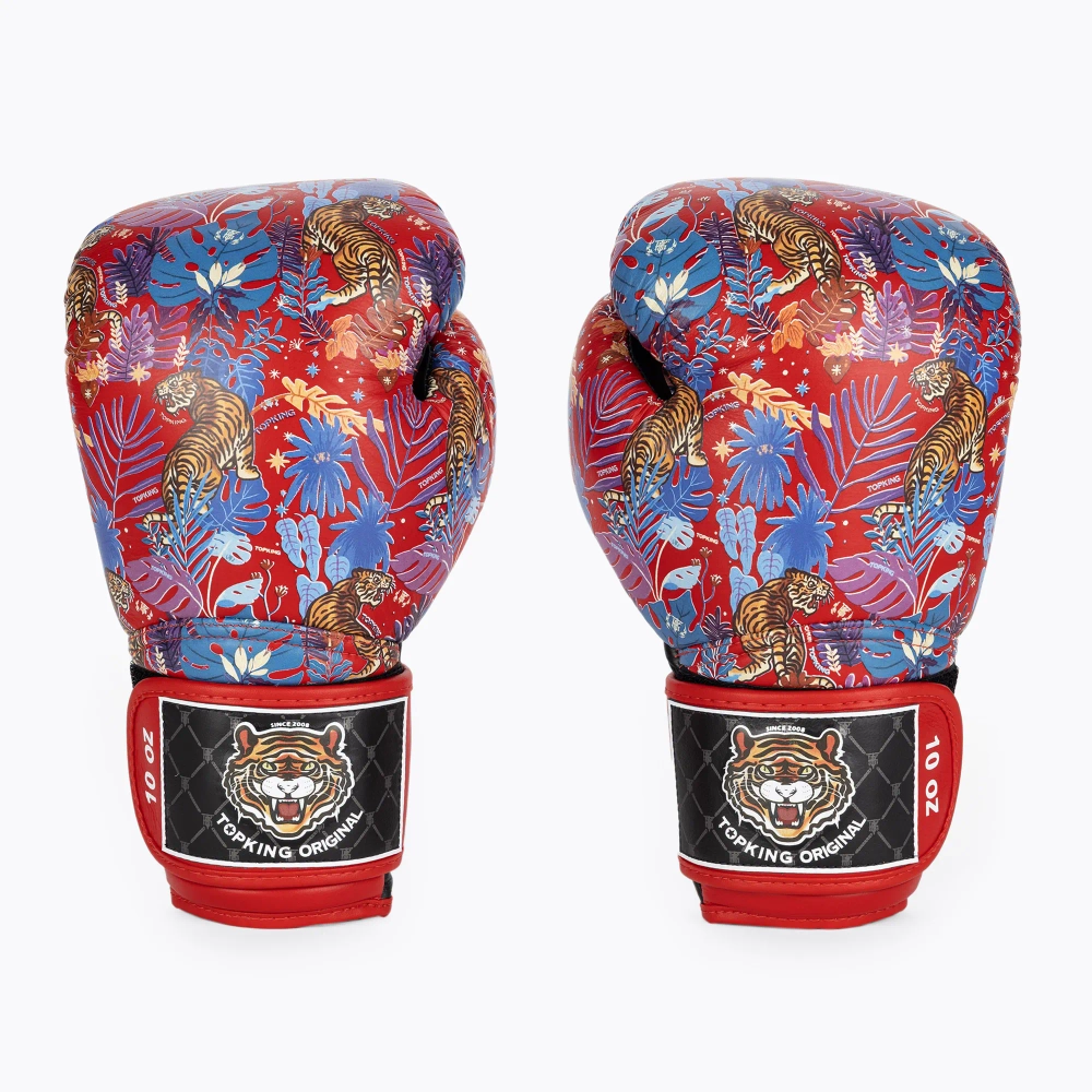 Боксёрские перчатки Top King Boxing Wild Tiger black/red