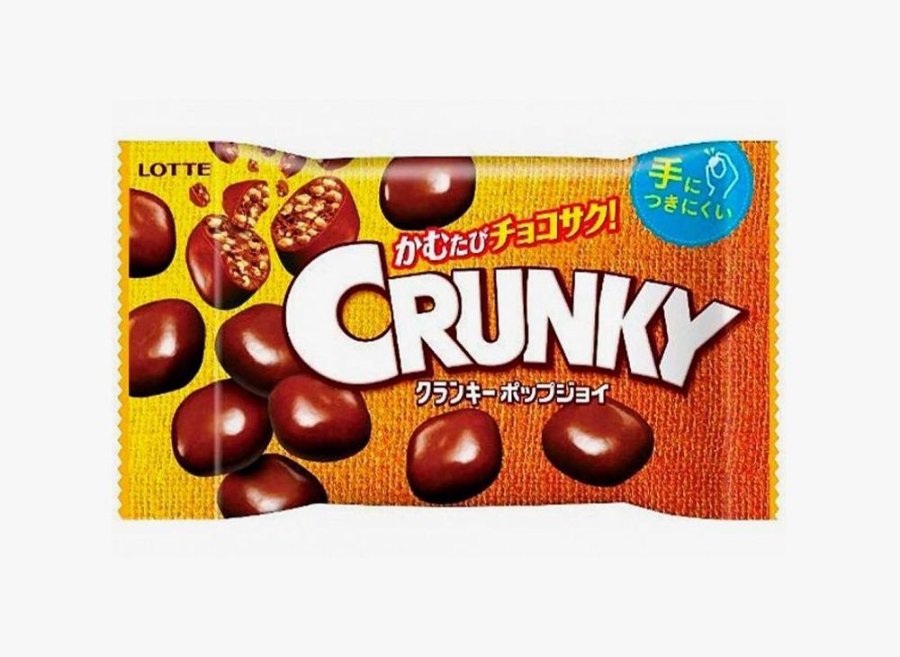 Шоколадное драже "Crunky" с хрустящим рисом, 44 г