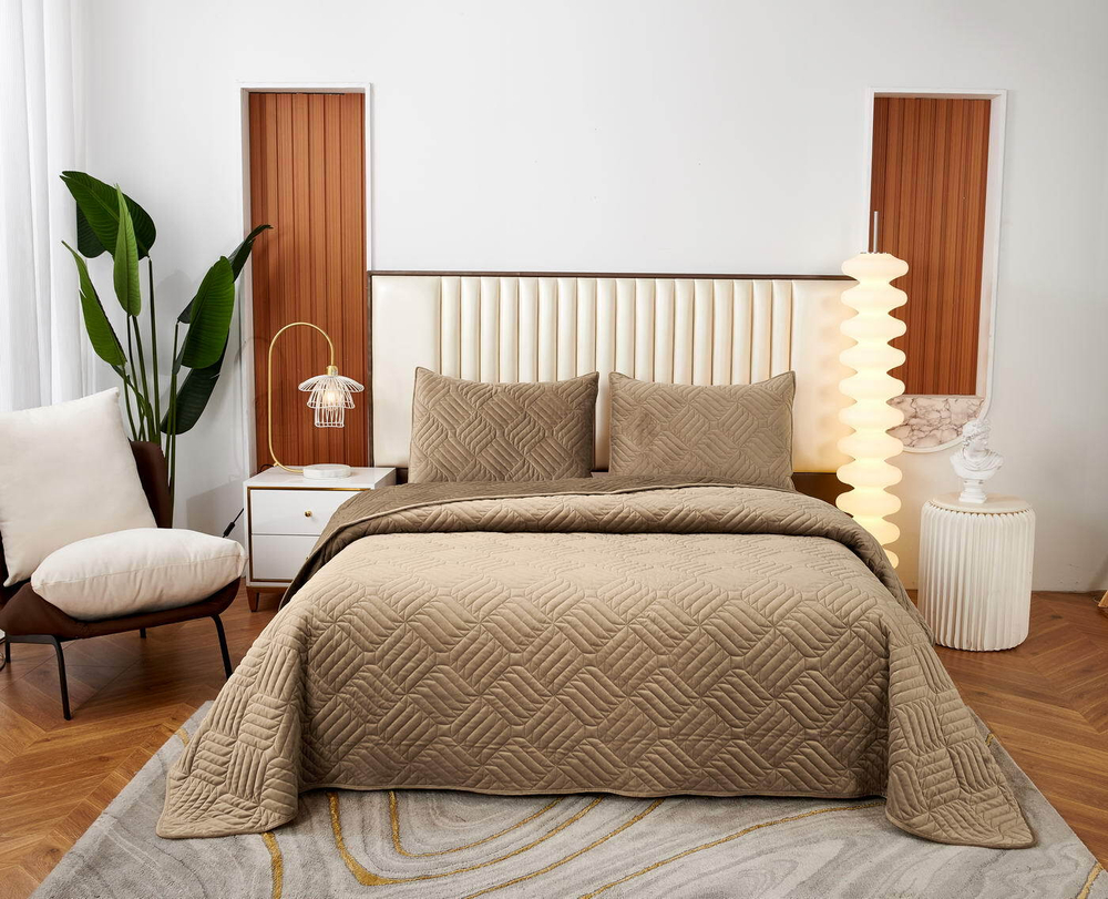 Покрывало 160x220 Sofi De MarkO Армандо песочное