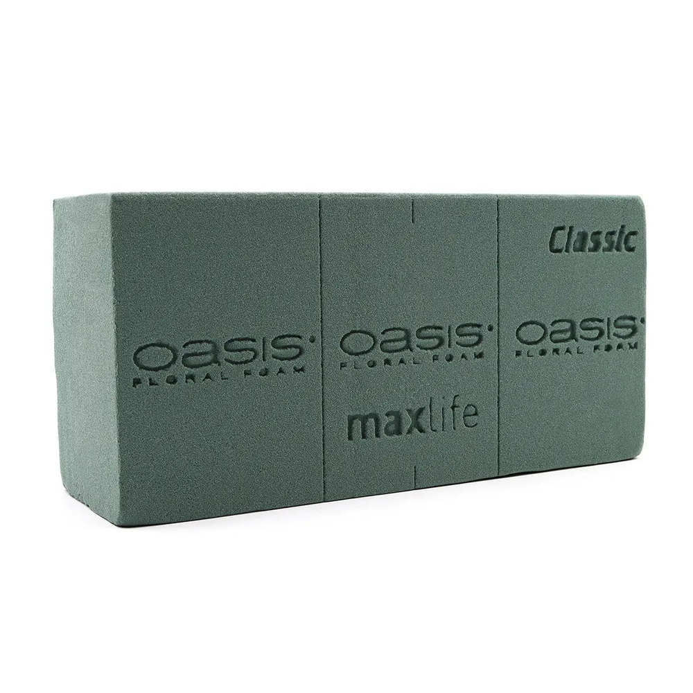 Флористическая губка Oasis для живых цветов 23х11х7,5 см