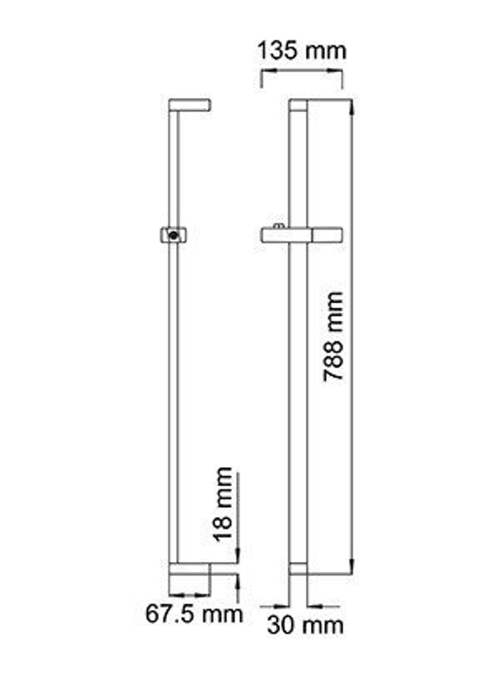 A037 Стойка для душа 79 см