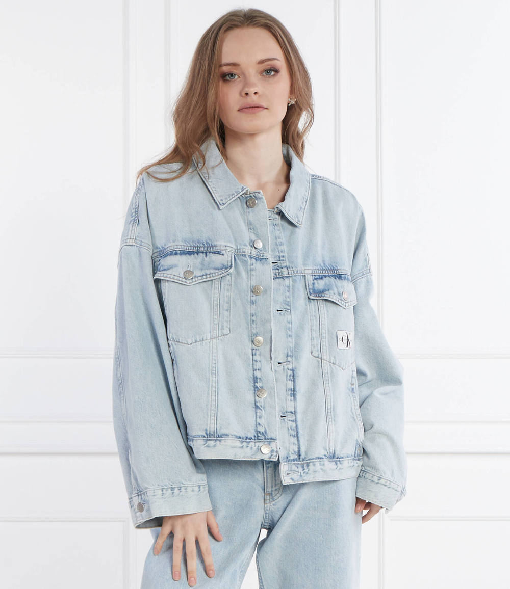 Джинсовая куртка CALVIN KLEIN JEANS - голубой(J20J222792)