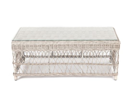 "Гранд Латте" стол журнальный из искусственного ротанга, цвет бежевый