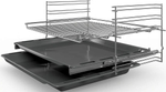 Электрический духовой шкаф Bosch HBF534ES0Q, гриль, конвекция, самоочистка EcoClean, нержавеющая сталь/черный