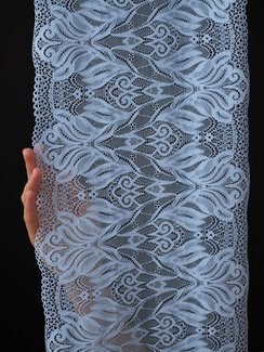 03-294 ОПТ Кружево эластичное 24 см, голубой 3090