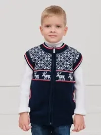 Жилет вязаный