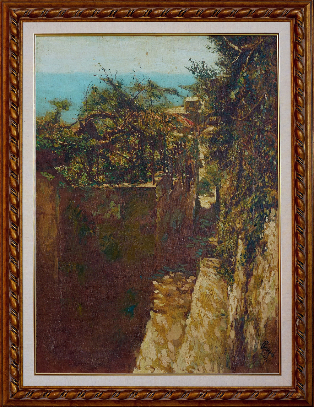 Картина Бочарова С.П. "Ялта. Ливадия" холст/масло 70х50