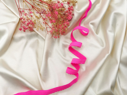 Отделочная резинка с фестонами, 12мм, неоново-розовый (Арт: OTR605/12-3578), м