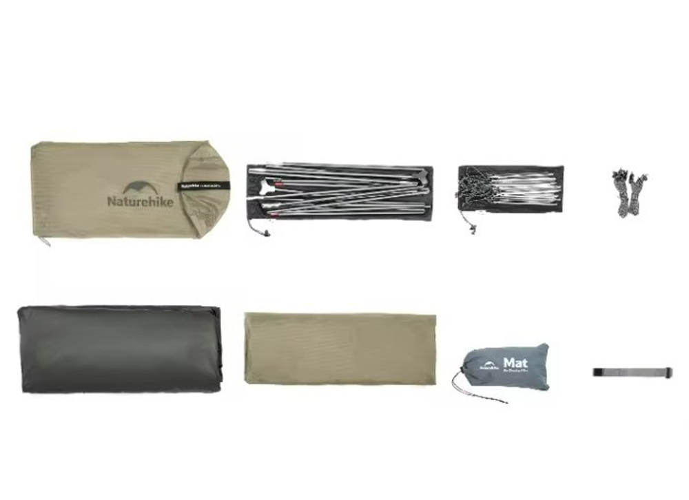 Палатка Naturehike Cloud Up Pro Si 2-местная, алюминиевый каркас