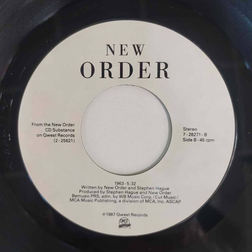 New Order - True Faith (США 1987г.) 7", 45 RPM