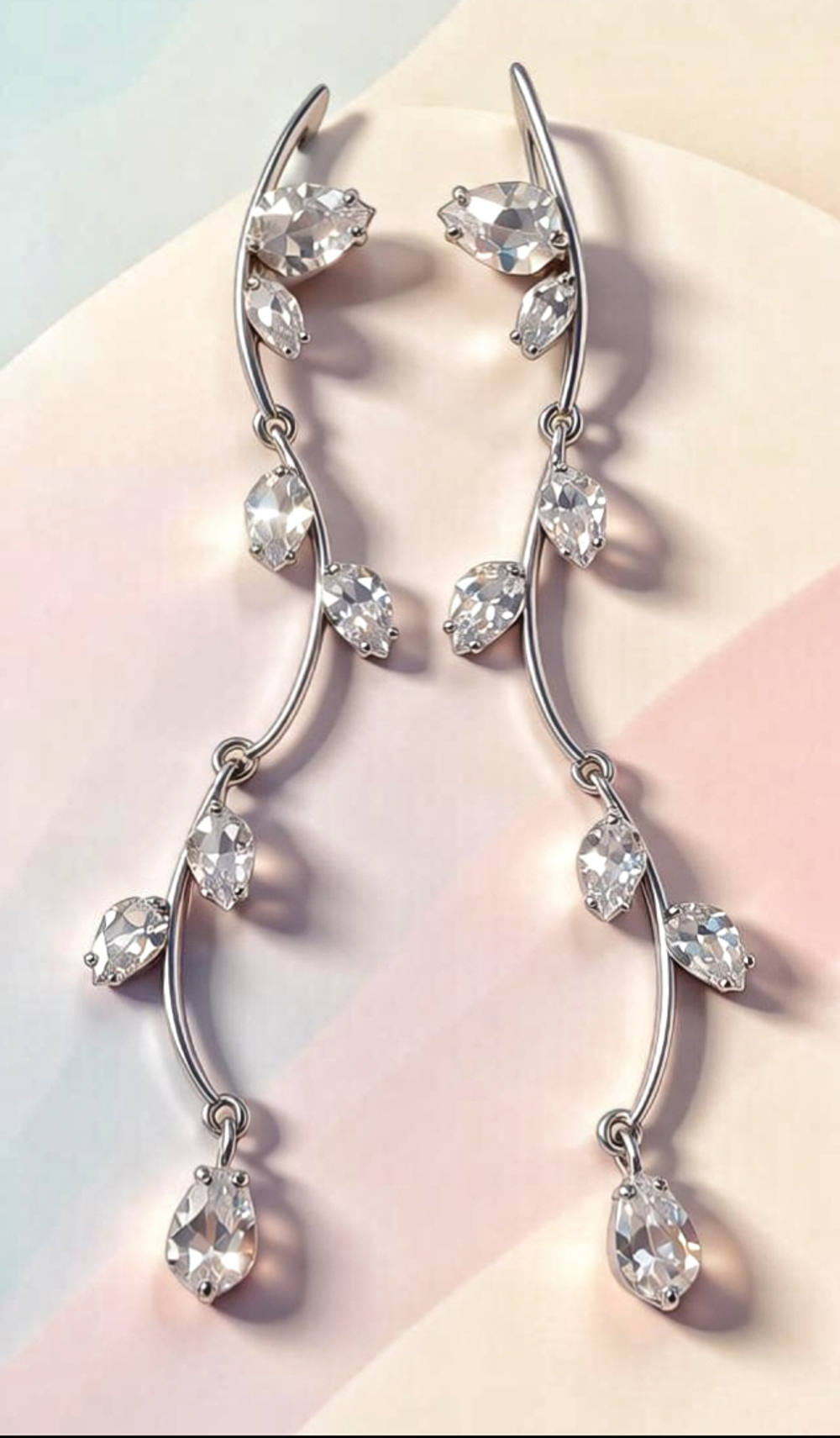 Ювелирные серьги из серебра 925 пробы
