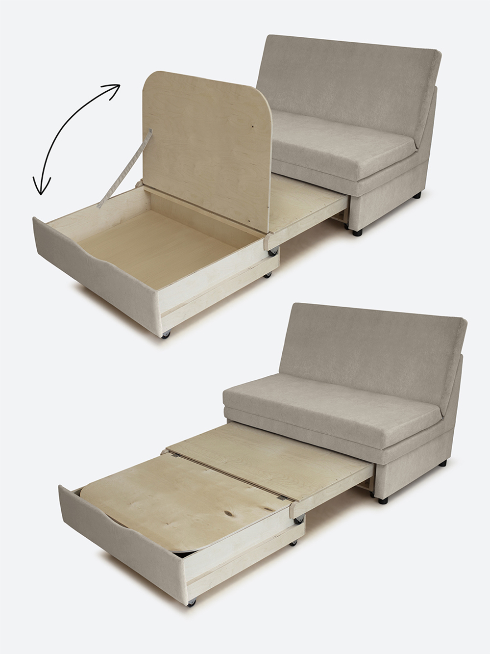 Диван "Экономик" Студия-Ф 120 см