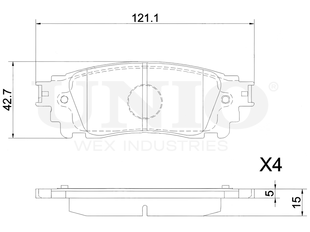 Колодки тормозные диск. задние UNIO BRP-20203