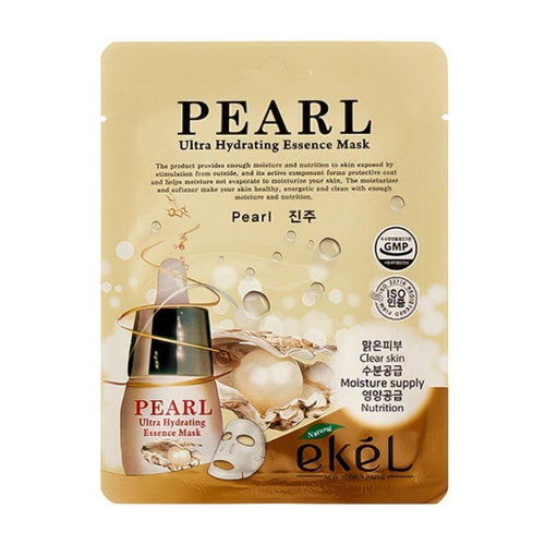 ЕКЕЛ Ultra Hydrating Essence Pearl Маска д/л ткан 25г экстрактЖемчуга (70095)