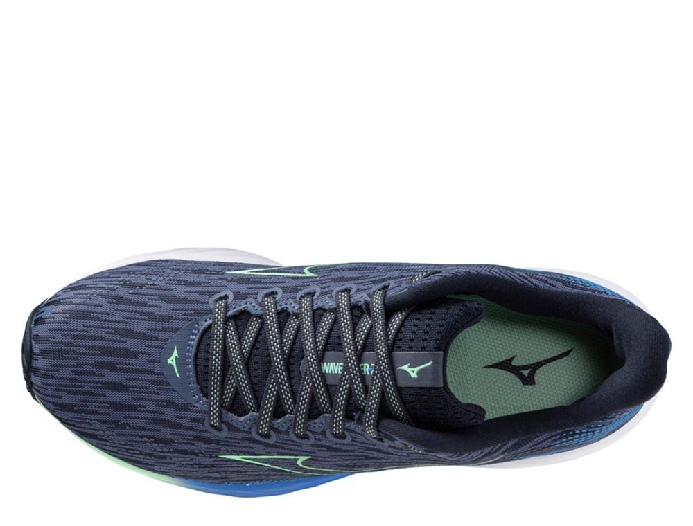 Кроссовки для бега мужские Mizuno Wave Rider 28 Сине-Зеленые