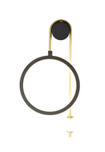 Настенный светодиодный светильник Crystal Lux CORIDA AP25W LED BLACK/GOLD