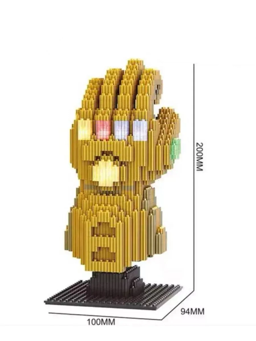 Конструктор мини блоки Золотая Перчатка таноса 933 детали