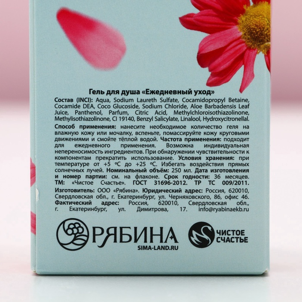 Гель для душа шампанское «Сияй от счастья!», 250 мл, аромат фруктового десерта, Чистое счастье