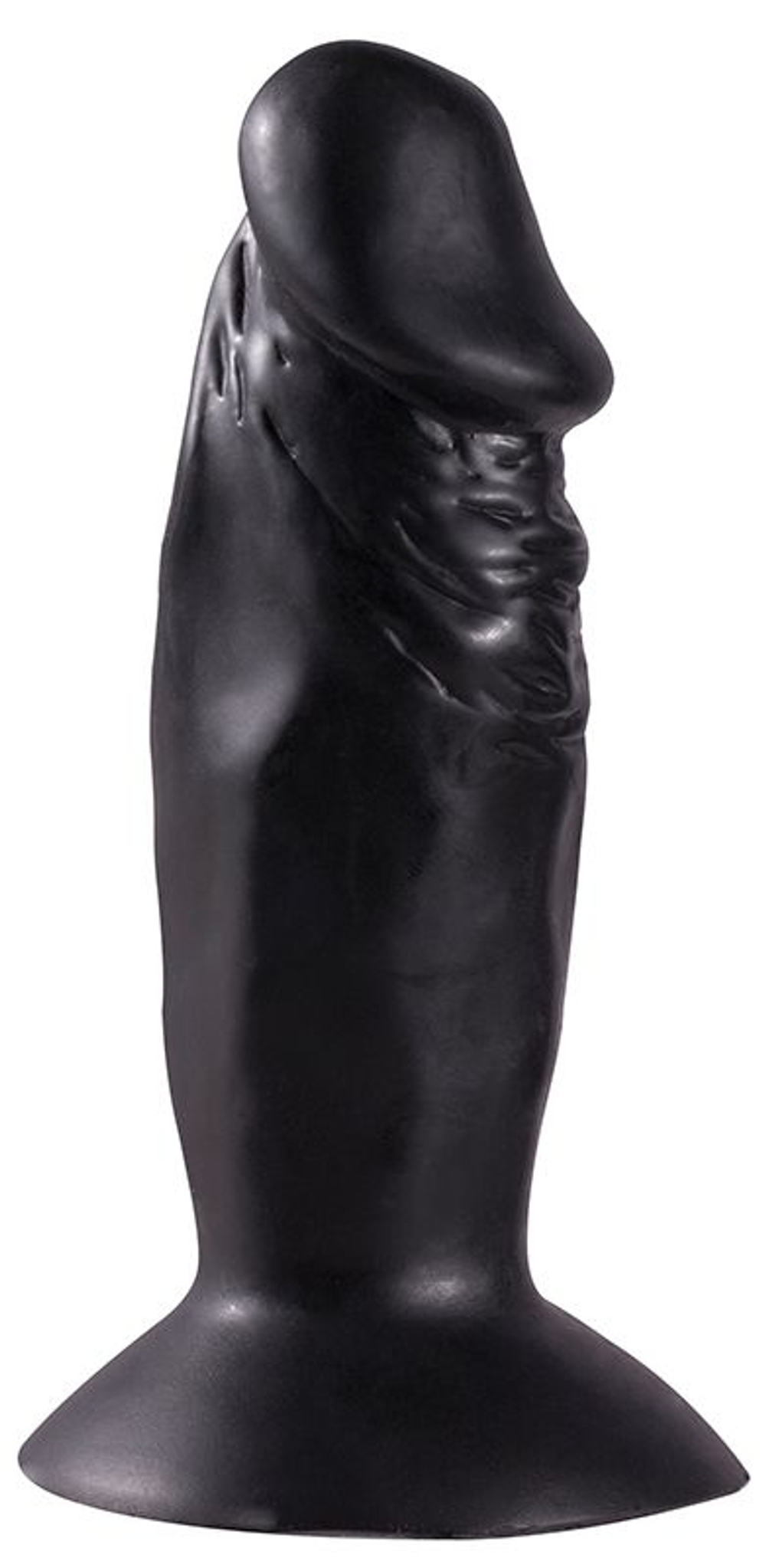 Чёрный анальный фаллос MENZSTUFF TINY HEAD - 13 см. (Цвет: черный)