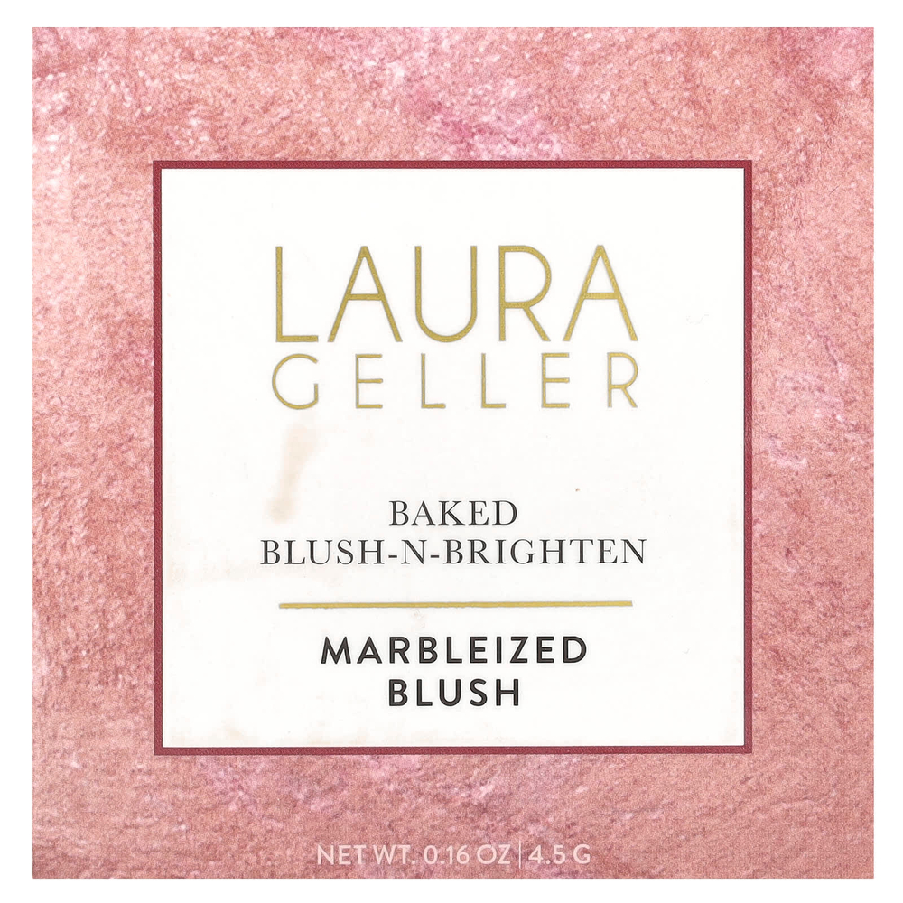 Laura Geller, Baked Blush-N-Brighten, румяна с эффектом мерцающего эффекта, оттенок 0018039B Ethereal Rose, 4,5 г (0,16 унции)