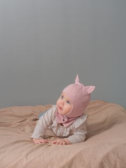 Шлем летний трикотажный (Пудра) БОН-БОН КИС