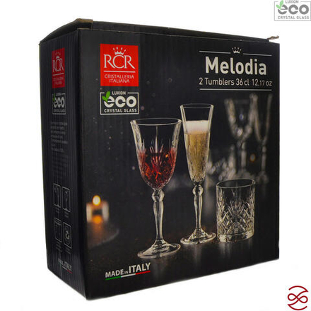 Набор стаканов для воды RCR Melodia 360 мл (2 шт)