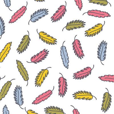Разноцветные перышки