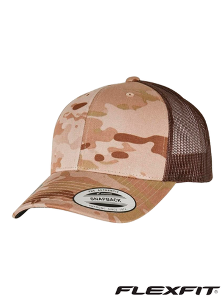 Бейсболка (кепка) сетчатая Flexfit Classic Snapback 6606MC. MultiCam Arid