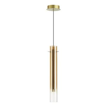 5061/5LB PENDANT ODL24 453 золотой/янтарный/металл/стекло Подвес LED 4W 3000K SHINY