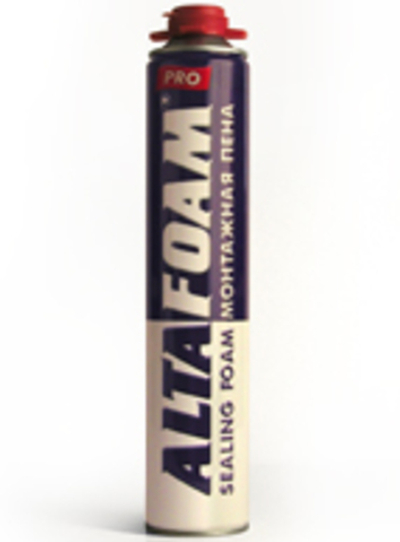 Монтажная пена ALTAFOAM PRO 750 мл (всесез.) пистолетная 700 гр, до 40 литров