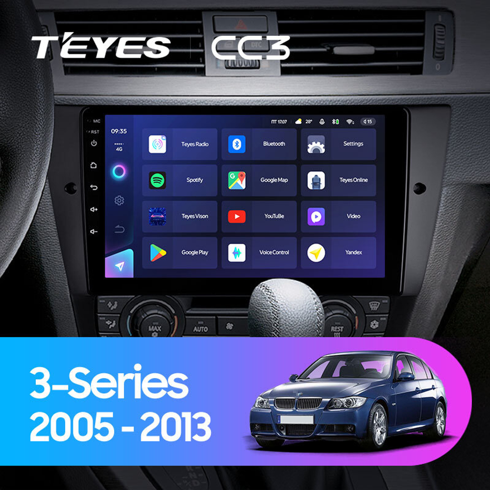 Teyes CC3 9"для BMW 3-Series E90 2005-2013