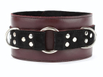 Бордовый ошейник Maroon Collar On The Strap (Цвет: бордовый)