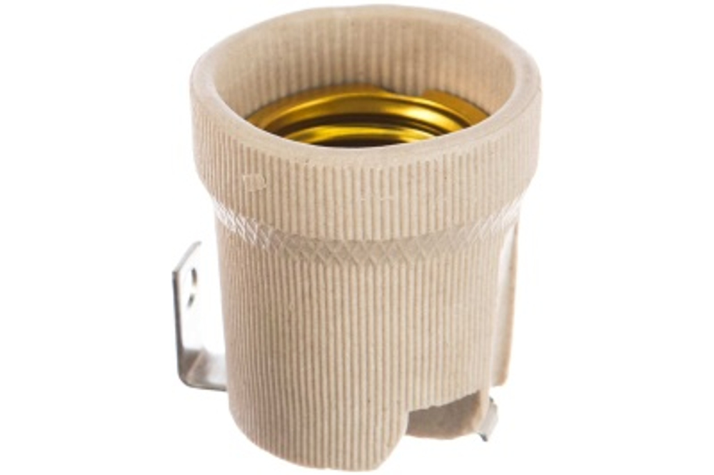 Патрон Е27 керамический с держателем TDM