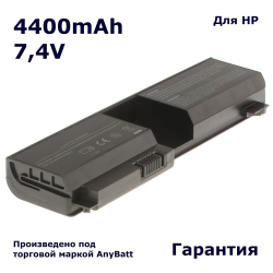 Аккумулятор AnyBatt 4400mAh, для HSTNN-UB76 HSTNN-OB37 431325-321 RQ203AA HSTNN-UB37 437403-541